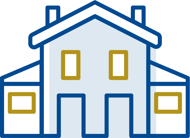 icon of a multi-family home.